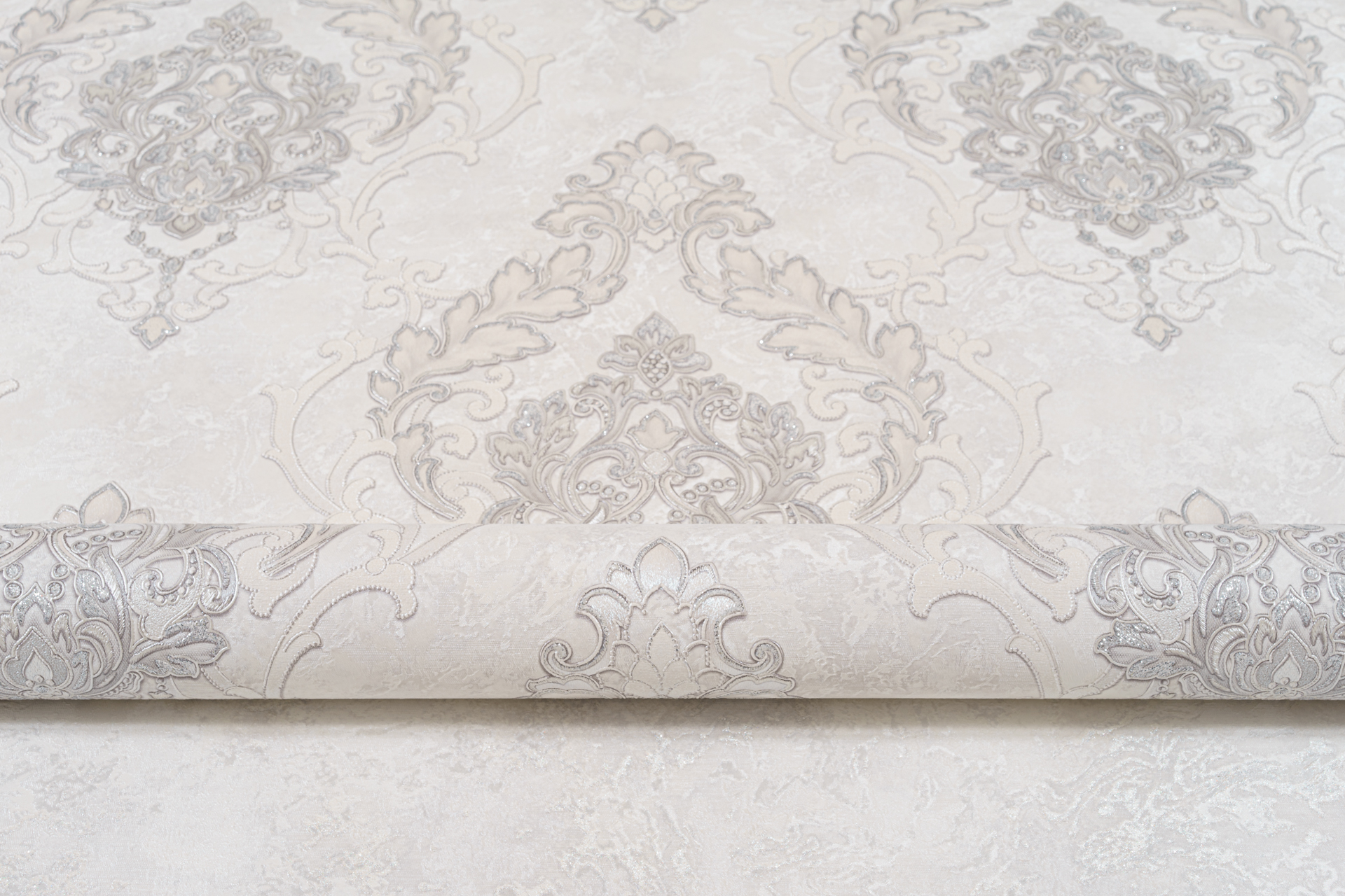Обои флизелиновые Артекс Рафаэлла 10635-03 серые 1.06x10м