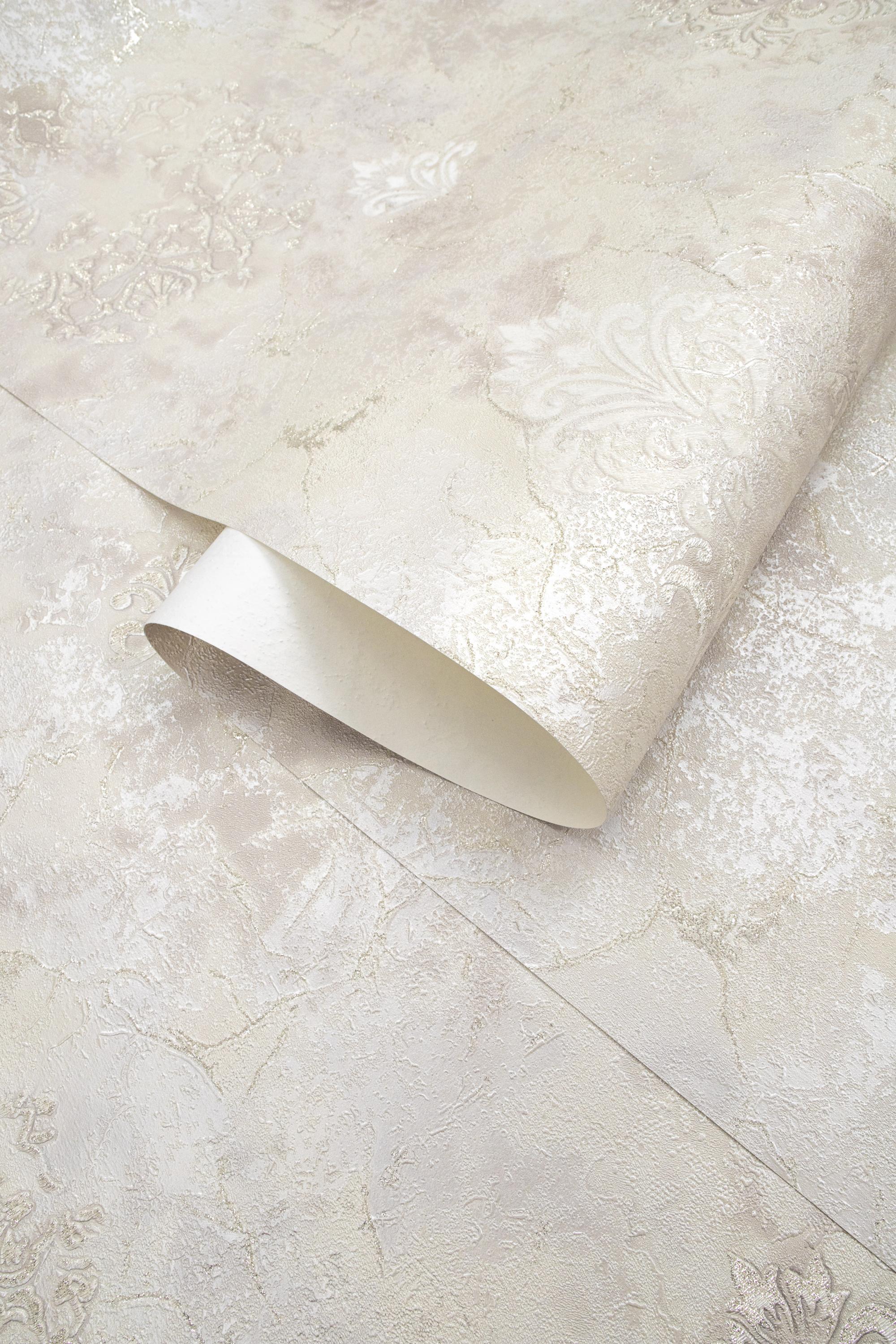Обои флизелиновые Malex design Агора 4312-3 бежевые 1.06x10м