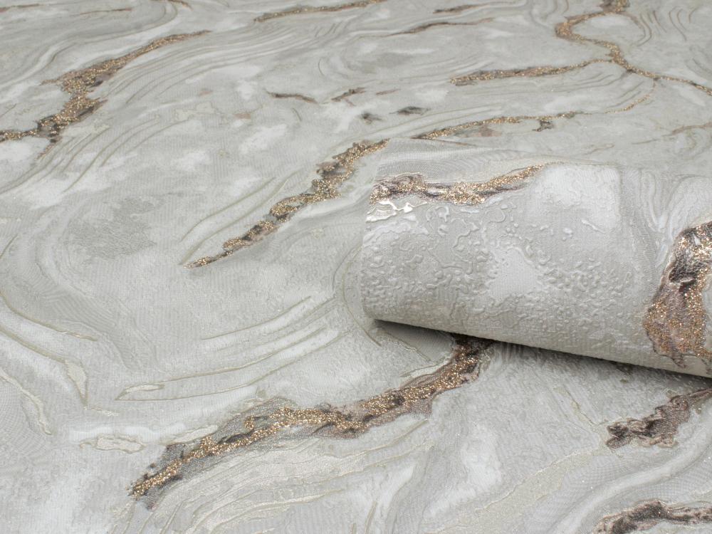 Обои флизелиновые Erismann Adagio 60680-07 серебристые 1.06x10м