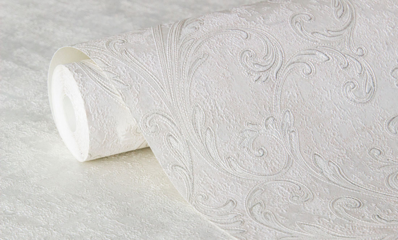 Обои флизелиновые Аспект Deluxe Франсуа 70458-12 белые 1.06x10м