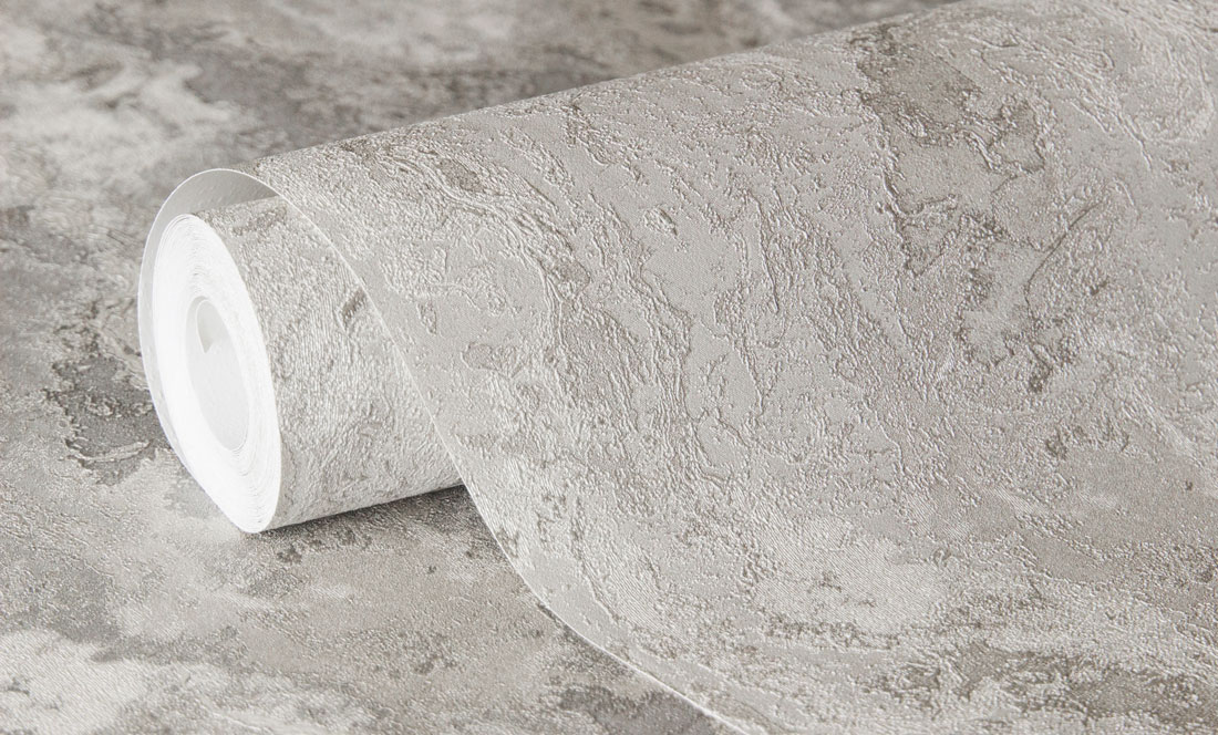 Обои флизелиновые Аспект Deluxe Терра 70503-41 серые 1.06x10м