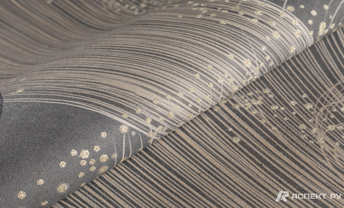 Обои флизелиновые Аспект Телони 70558-44 серые 1.06x10м