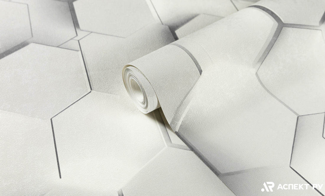 Обои Аспект 70669-14 Гексагон флиз. 1,06Х10м