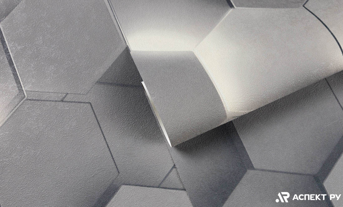 Обои Аспект 70669-41 Гексагон флиз. 1,06Х10м